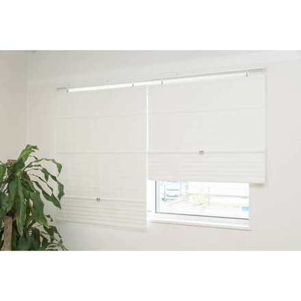 コードレスローマンシェード 遮光 W90×H160cm カフェカーテン スタイルカーテン 小窓 遮光ブラウン（L6176）