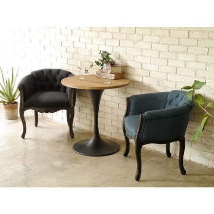 MOSH モッシュ カフェテーブル ブラック テーブル 丸形 リビングテーブル 新生活