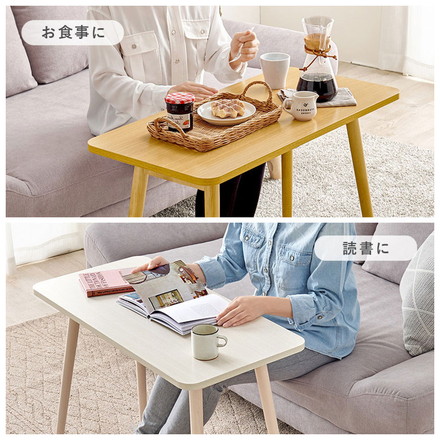 センターテーブル 高さ60cm ハイタイプ 折れ脚 折りたたみテーブル 北欧 天然木 ソファテーブル ハイテーブル 机 一人暮らし 新生活 リビング ブラウン