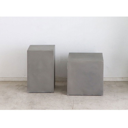 キューブテーブル レイジー UP ST 東馬 キューブ家具 グレー サイドテーブル 展示什器