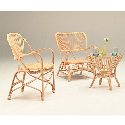 定番 ラタンチェア 1人掛け 完成品 1人用 1P チェア 椅子 いす 皮付きラタン 籐 木製 アジアン