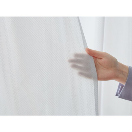 高機能 断熱 レースカーテン 夜も見えにくい 6タイプ×11サイズ UVカット テイジン エコリエ使用 クロッシェ 幅100cm×丈198cm