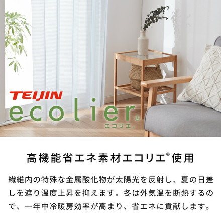 間仕切りカーテン フリーカット 幅100cm テイジン エコリエ使用 アコーディオンカーテン パタパタ 遮熱 遮光 保温 遮像 ホワイト