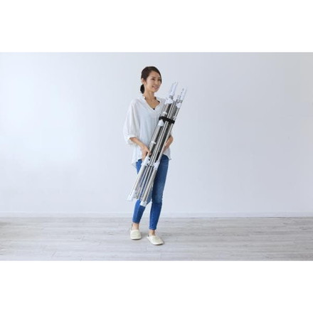 アイリスオーヤマ 伸縮スリム収納物干し 物干しスタンド SSSM-140 IRIS OYAMA