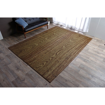 い草ラグ 国産 カーペット Fウォール 約140×200cm 敷き物 い草ラグ 裏貼り有り 1.8畳