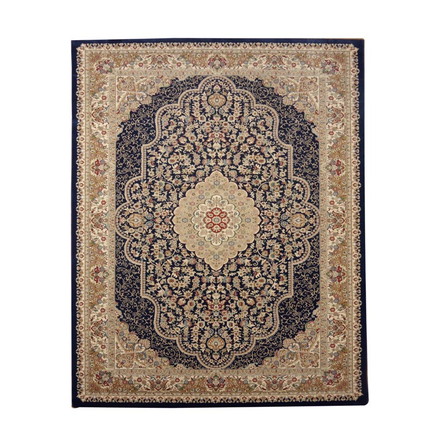 カーペット ラグ マット ウィルトン織り トルコ製 トルコ製 ウィルトン織り カーペット 『ベルミラ RUG』 ネイビー 約200×250cm