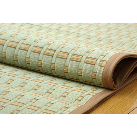 掛川織 い草カーペット 『雲仙』 ベージュ　江戸間8畳（約348×352cm)