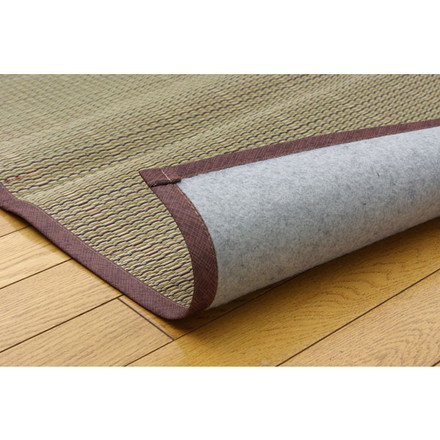 い草花ござカーペット 『DXアロマ 裏貼CP』 江戸間3畳（約174×261cm)