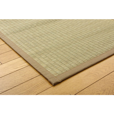 純国産 沖縄ビーグのラグ 『DX沖縄ビーグ』 約191×250cm（裏:不織布）