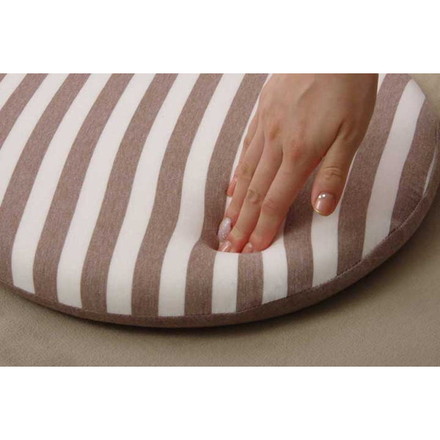 クッション 低反発 シート 円形 マイクロファイバー 無地 エルマー ピンク 約40cm丸