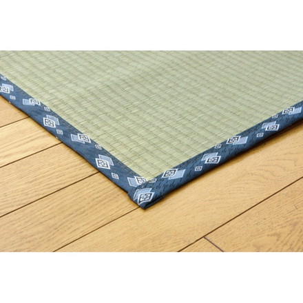 純国産 い草 上敷き カーペット 糸引織 『岩木』 江戸間4.5畳(約261×261cm) 岩木