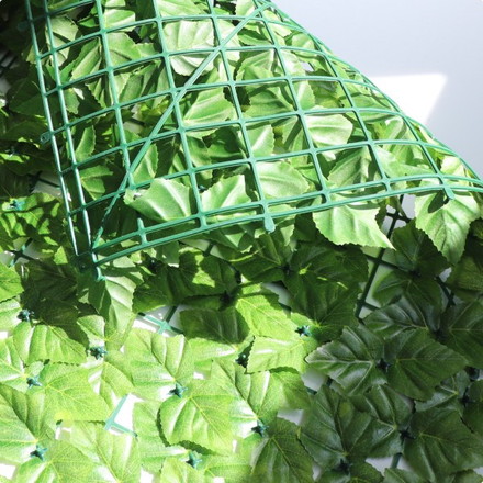 リーフカーテン 1×2m 目隠し 通気性抜群 エコ 省エネ フェイクリーフ フェイクカーテン ベランダ コテージ