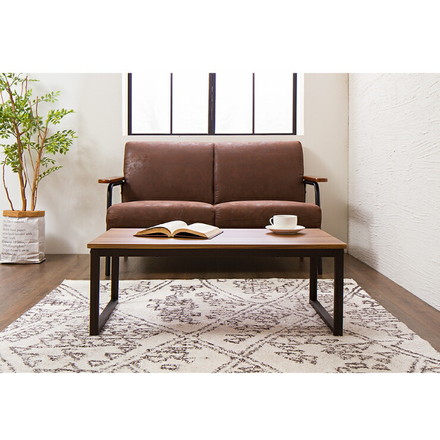 センターテーブル テーブル 木製 木目 スチール脚 幅90cm ローテーブル リビングテーブル コーヒーテーブル シンプル オシャレ センターテーブル モダン