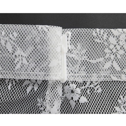 日本製 フリーカットレースカーテン 巾100cm×丈250cm ボタニカル柄 小花 リーフ 2枚組 自由に長さ変更