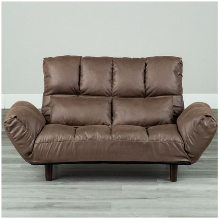 カウチソファー ファクトIIIレザーファブリック BR ソファ ソファー 2人掛け コンパクト リクライニング