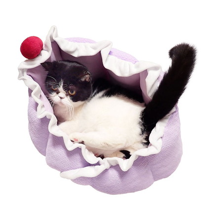 ペッツルート 猫用 夏用 ベッド クッション ニャンとも涼やかゼリー ブドウ ペットベッド 猫用ベッド 洗える 手洗い