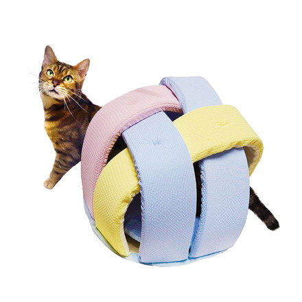 ペッツルート 猫用 夏用 ベッド クッション ニャンとも涼やか レインボーアイス ペットベッド 猫用ベッド 遊べる