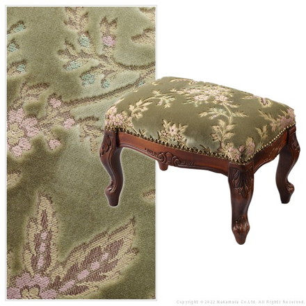 完成品 イタリア製 ヴェローナ クラシック フットスツール スツール 金華山 オットマン 天然木 背無し アンティーク