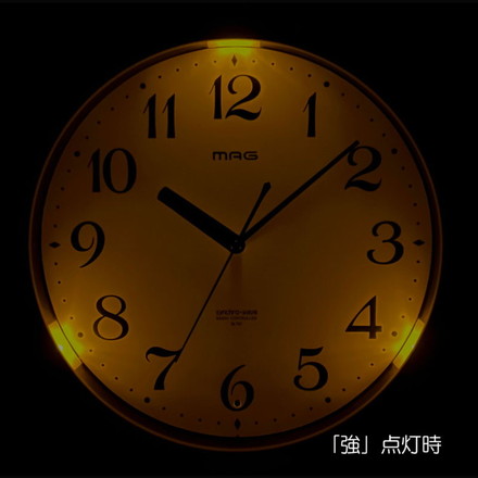 MAG マグ 電波時計 自動点灯 掛時計 トモル インテリア ウォールクロック 見やすい 子供部屋 オフィス 在宅
