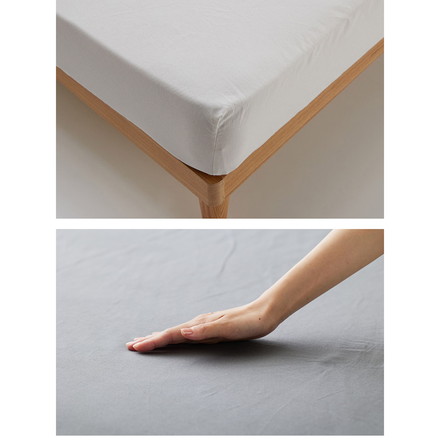 ボックスシーツ シングル 綿100% コットン オールシーズン 着脱簡単 通気性 弾力性 耐久性 保温性 寝具 ホワイト