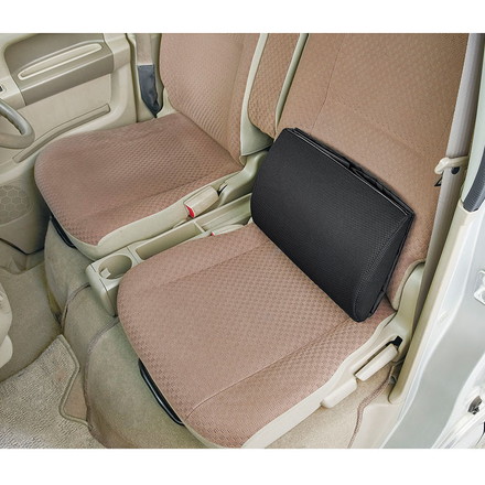 【2個セット】シートボックス 腰 クッション 2way 収納ボックス 荷物の転落防止! シートボックス腰クッション コジット ブラウン2個