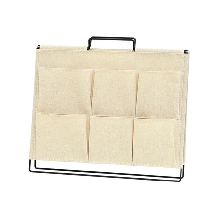 収納ボックス フロアーラック ツールタイプ アイボリー ベストコ 収納スタンド ポケット付き 便利 コンパクト はがき 手紙 郵便物 一時保管 PC パソコン タブレット リモコン 収納ケース 軽量