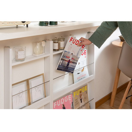 薄型マガジンラック 幅60cm ホワイト スリム 北欧 壁 コンパクト 省スペース 玄関収納 壁面収納 玄関 スリッパ