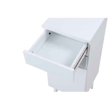 WHITE LIV 幅30 奥行30 高さ80.5 キャビネット ホワイト フレンチシャビー 電話台 ルーター収納