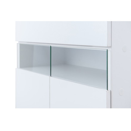 WHITE LIV 幅60 奥行30 高さ80.5 キャビネット ホワイト フレンチシャビー ルーター収納 電話台