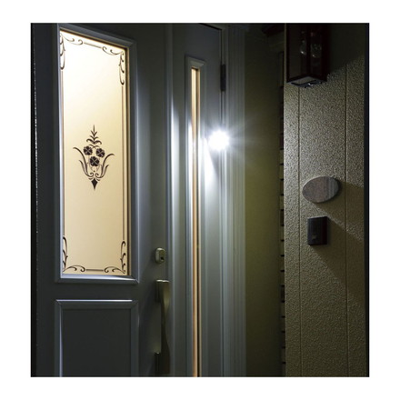 セーブ・インダストリー COBセンサーライト マグネット台座付 人感ライト 防犯 夜間 LEDライト