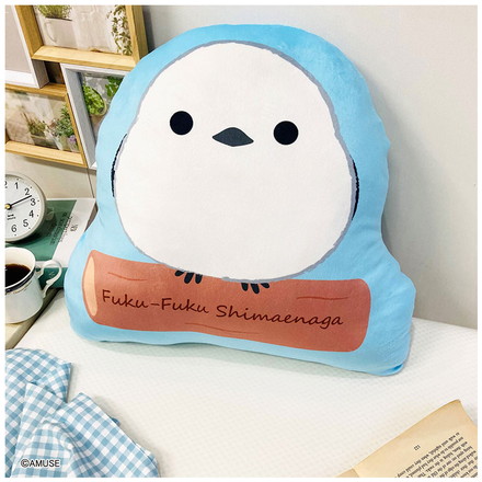 シマエナガ ダイカット抱き枕 ふくふくシマエナガ クッション もちもちダイカット枕 腰枕 ぬいぐるみ マスコット
