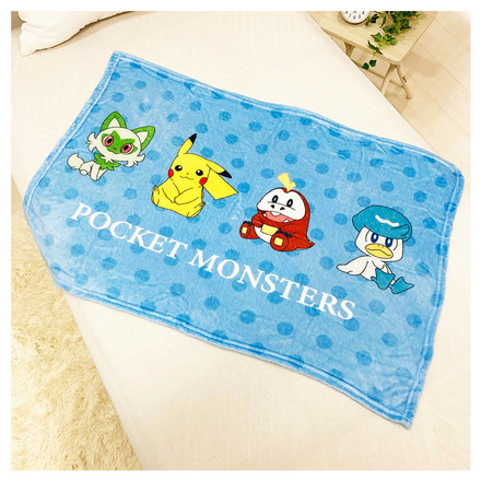 ひざ掛け ポケモン パルデア ピカチュウ カビゴン キャラクター こども ジュニア 子ども キッズ