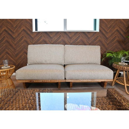 ソファ 木製 1人掛け 一人掛け 1P 1人用 一人用 クッション カジュアルハワイアン ソファー