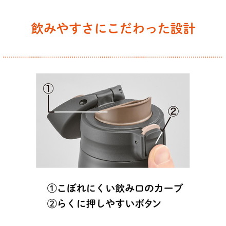 タイガー魔法瓶 TIGER 真空断熱ボトル ステンレスボトル マグボトル 水筒 0.75L MTR-V075AH ホリゾンブルー 軽量 夢重力ボトル ワンプッシュ 保冷保温 パッキン一体 食洗器 スポーツドリンク対応