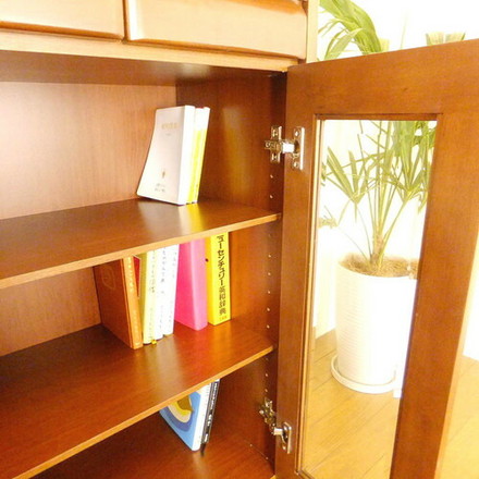 【チェリオ】キャビネット 幅60cm(ラバーウッド・ブラウン)