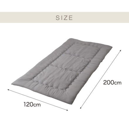 敷き布団 セミダブル 固綿 三層式 120×200cm 抗菌 防臭 ほこりの出にくい 布団 洗える 敷き ふとん ブラウン