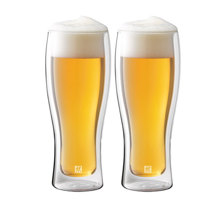 ツヴィリング ダブルウォール グラス ビア 410ml ペアセット ギフト 【日本正規販売品】 39500-214 ZWILLING シンプル