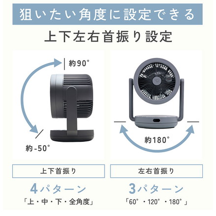 象印 サーキュレーター RC-AA30 ZOJIRUSHI 2WAYサーキュレーター 扇風機 30畳対応 ホワイト グレー RC-AA30-HA RC-AA30-WA グレー