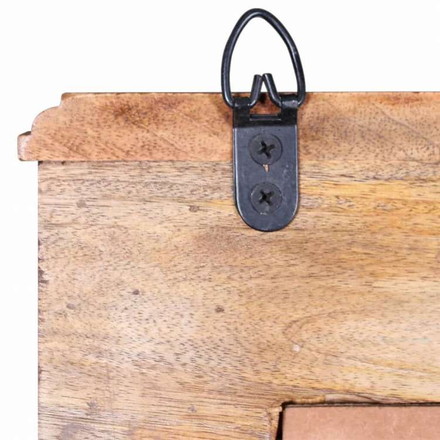 vidaXL バスルームキャビネット ミラー付き マンゴー無垢材家具 家具セット バスルーム家具セット