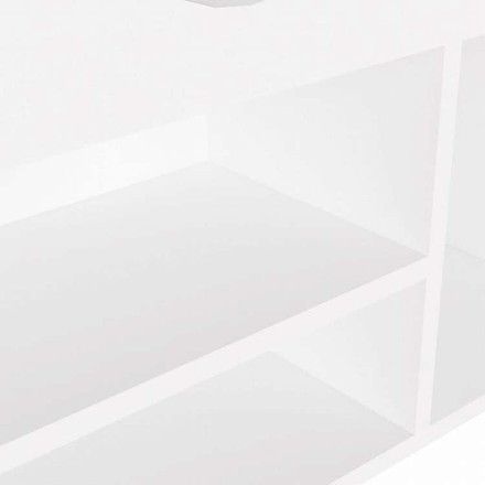 vidaXL シューズベンチ クッション付き ホワイト 104x30x49 cm