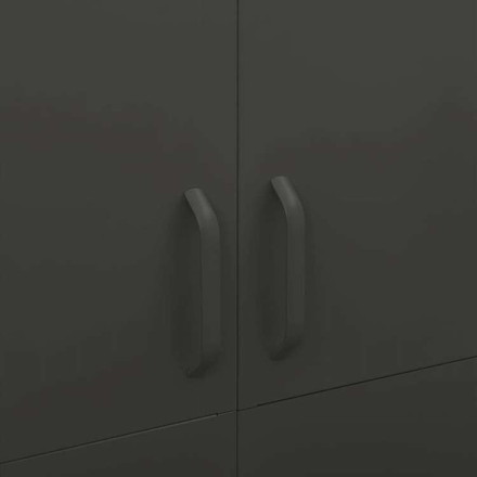 vidaXL 洋服ダンス アントラシート 90x50x180 cm スチール家具 キャビネット&収納