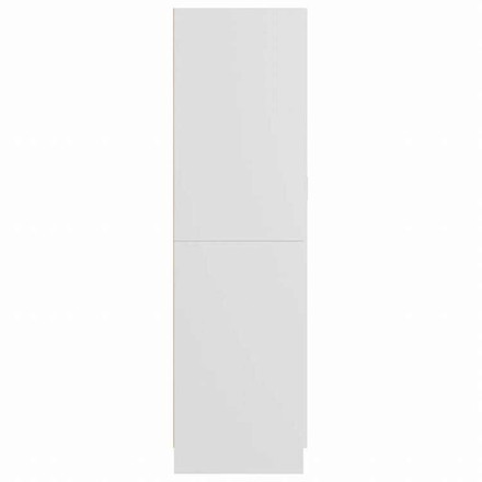 vidaXL 洋服ダンス ホワイト 82.5x51.5x180 cm エンジニアリングウッド家具 キャビネット&収納