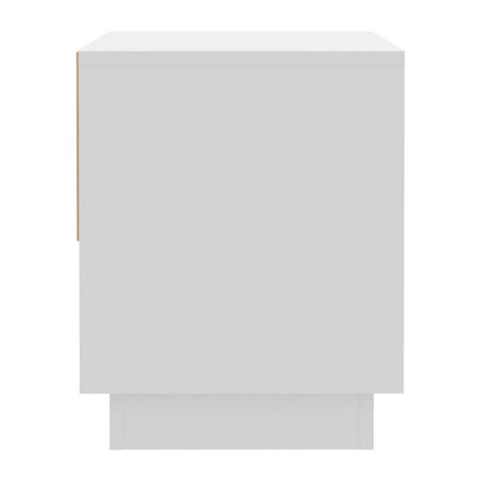 vidaXL ベッドサイドキャビネット2点 ホワイト 45x34x44 cm エンジニアリングウッド家具テーブルベッドサイドテーブル