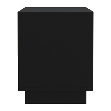 vidaXL ベッドサイドキャビネット 2点 ブラック 45x34x44 cm エンジニアリングウッド家具テーブルベッドサイドテーブル