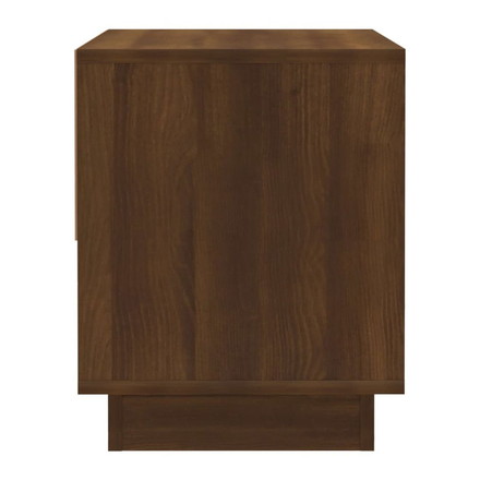 vidaXL ベッドサイドキャビネット 2点 ブラウンオーク 45x34x44 cm エンジニアリングウッド家具テーブルベッドサイドテーブル