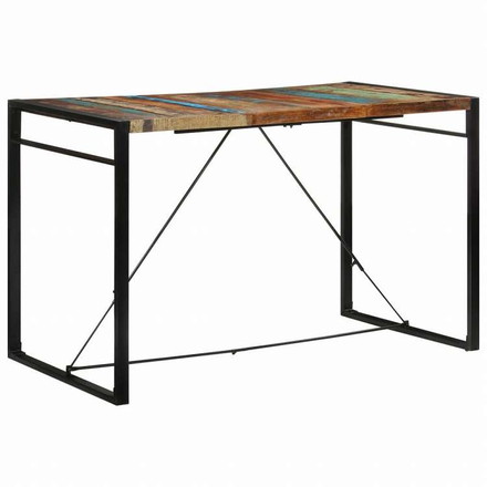 vidaXL バーテーブル 175x90x110 cm 無垢の再生材家具 テーブル