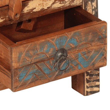 vidaXL バスルーム家具4点セット 再生無垢材 家具 家具セット バスルーム家具セット