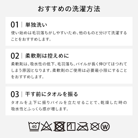 アイリスオーヤマ ガーゼ＋パイル バスタオル 4枚セット BT-G4 ホワイト