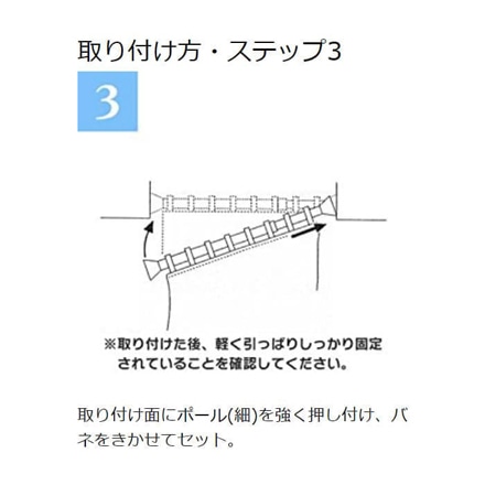 アイリスオーヤマ 伸縮棒超スリム RSV-45 ホワイト