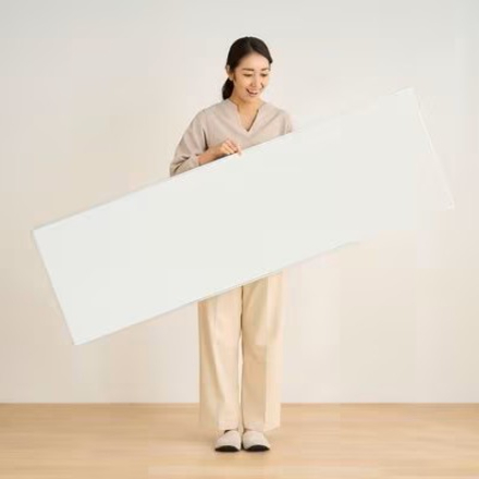 アイリスオーヤマ 軽くて割れないフィルムミラー 50cm×160cm KWM-50160 シルバー